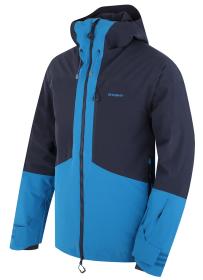 Husky Gomez M black blue/blue pánská lyžařská bunda + šátek Kilpi