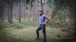 Husky Merband 1 černá pánská merino čelenka