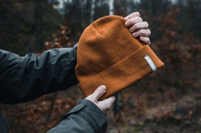 Husky Merhat 1 blue pánská merino čepice
