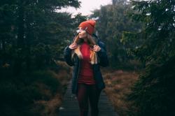 Husky Merhat 1 černá pánská merino čepice