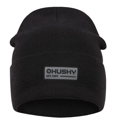 Husky Merhat 1 černá pánská merino čepice