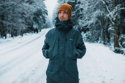 Husky Merhat 1 grey pánská merino čepice
