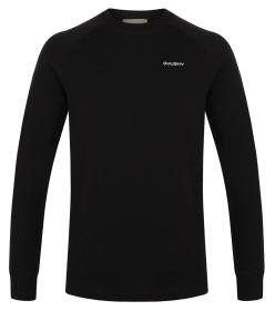 Husky Aron M black pánska merino mikina