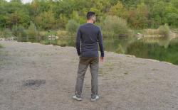 Husky Aron M bright green pánská merino mikina