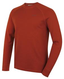 Husky Aron M brown pánska merino mikina