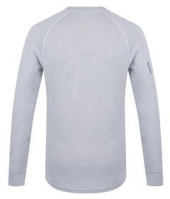 Husky Aron M light grey pánska merino mikina
