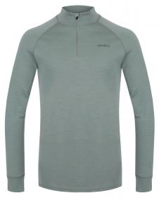 Husky Aron Zip M faded green pánská merino mikina