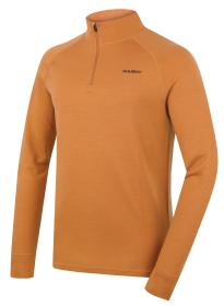 Husky Aron Zip M mustard pánska merino mikina Husky Aron Zip M mustard pánska merino mikina