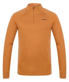 Husky Aron Zip M mustard pánská merino mikina