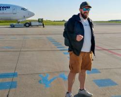 Husky Any M blue pánská mikina