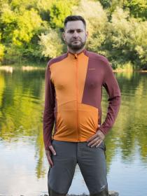 Husky Tarp zip M deep brick/orange pánská mikina na zip