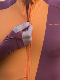 Husky Tarp zip M deep brick/orange pánská mikina na zip