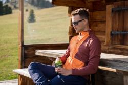 Husky Tarp zip M deep brick/orange pánská mikina na zip
