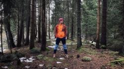 Husky Tarp zip M deep brick/orange pánská mikina na zip