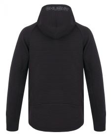 Husky Anara M black pánska mikina s kapucňou