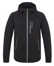 Husky Anara M black pánska mikina s kapucňou