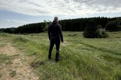 Husky Anara M black pánska mikina s kapucňou