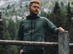 Husky Anara M black pánska mikina s kapucňou