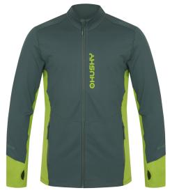 Husky Tame zip M green pánska mikina so zipsom
