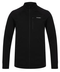 Husky Alou M black pánská mikina z merino vlny