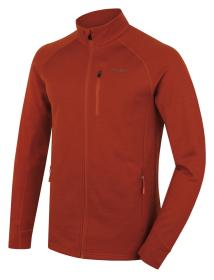 Husky Alou M brown pánská mikina z merino vlny