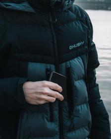 Husky Durra M black/grey pánská péřová bunda