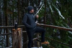 Husky Dresles M black pánská péřová vesta