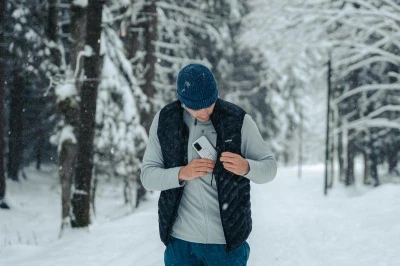 Husky Dresles M black pánská péřová vesta