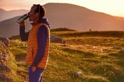 Husky Dresles M blue pánská péřová vesta