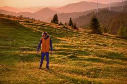 Husky Dresles M blue pánská péřová vesta