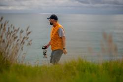 Husky Dresles M blue pánská péřová vesta