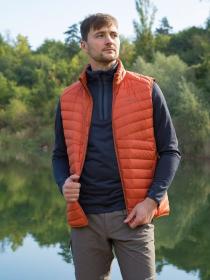 Husky Dresles M brick orange pánská péřová vesta
