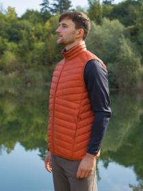 Husky Dresles M brick orange pánská péřová vesta