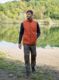Husky Dresles M brick orange pánská péřová vesta