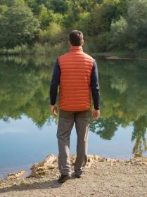 Husky Dresles M brick orange pánská péřová vesta