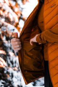 Husky Dresles M mustard pánská péřová vesta