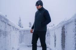 Husky Dresles M mustard pánská péřová vesta