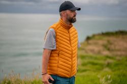 Husky Dresles M orange pánská péřová vesta