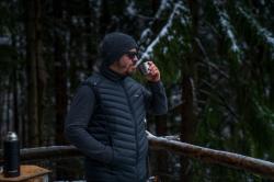 Husky Dresles M orange pánská péřová vesta