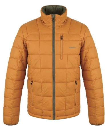 Husky Nodiq M mustard/khaki pánská plněná oboustranná bunda
