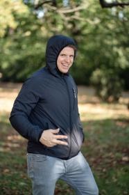 Husky Nitri M black pánská plněná ultralehká bunda