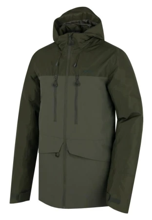 Husky Nebet M dark khaki pánská plněná zimní bunda Husky Nebet M dark khaki pánská plněná zimní bunda