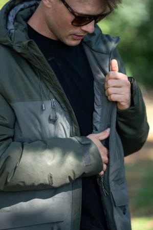 Husky Nebet M dark khaki pánská plněná zimní bunda