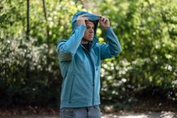 Husky Samai M faded blue pánská softshell bunda