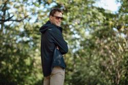 Husky Samai M faded blue pánská softshell bunda