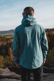 Husky Samai M faded blue pánská softshell bunda