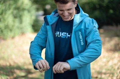 Husky Samai M faded blue pánská softshell bunda