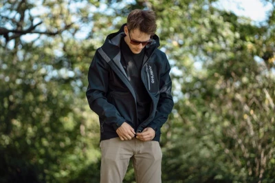 Husky Samai M faded blue pánská softshell bunda