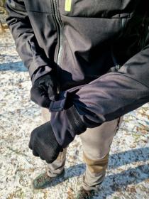 Husky Sauri M black pánská softshell bunda