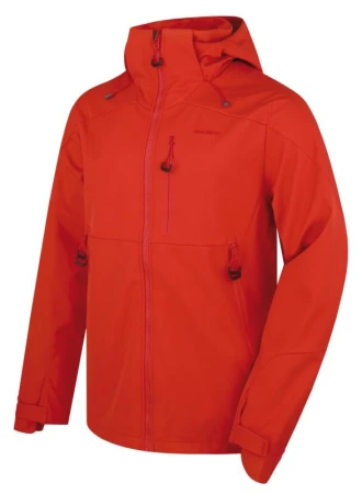 Husky Sauri M red pánská softshell bunda
